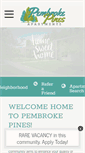 Mobile Screenshot of pembrokepinesoldtown.com