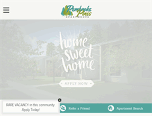 Tablet Screenshot of pembrokepinesoldtown.com